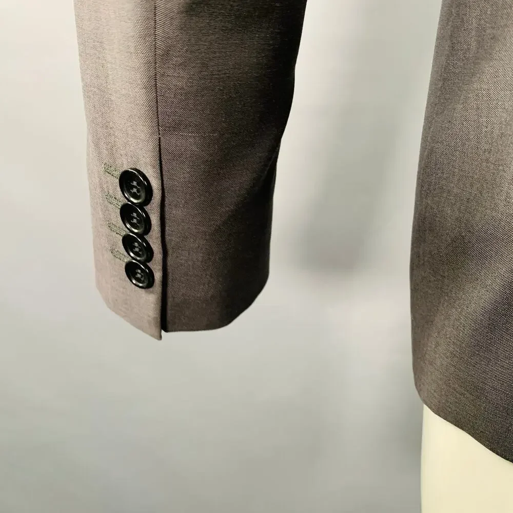 PAUL SMITH Size 38 Grey Wool Mohair Single Breasted Sport Coat